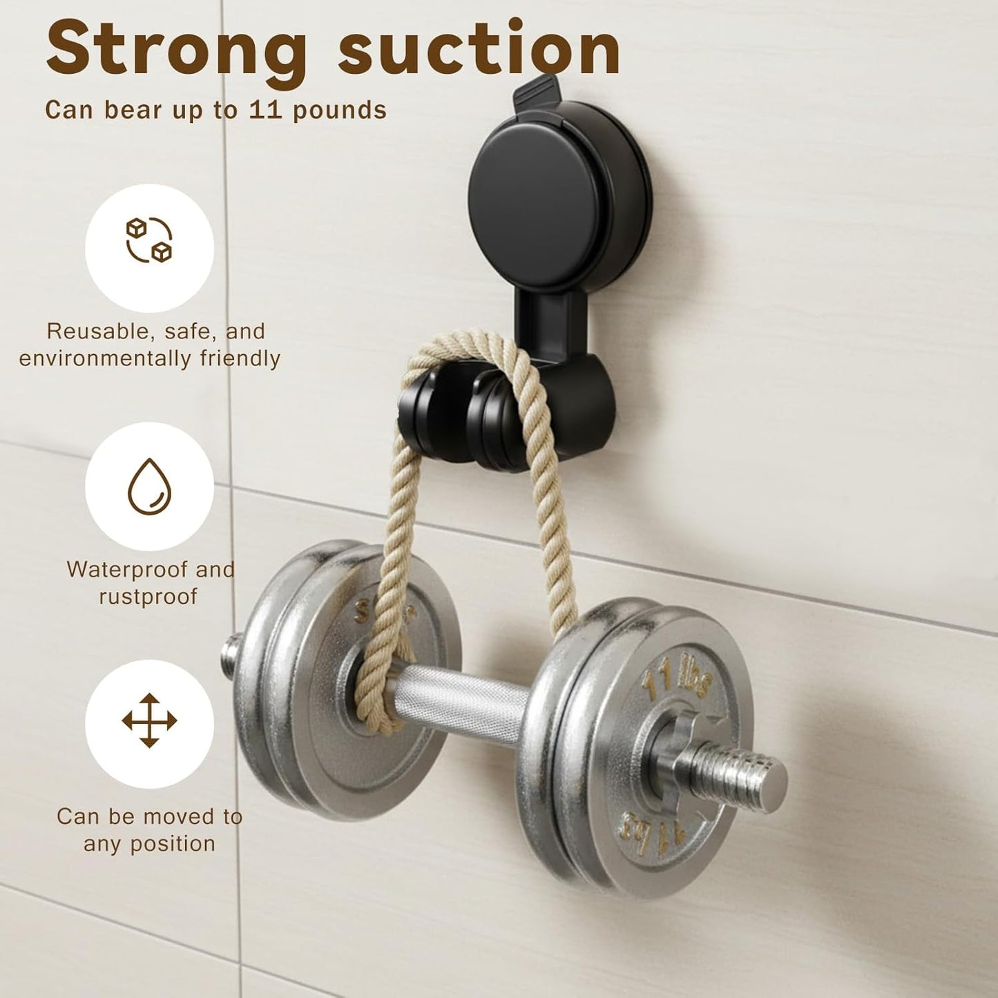 Soporte para llave de ducha succionable ajustable para baño