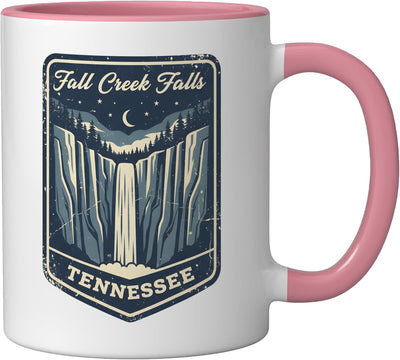 Taza Cerámica Caminata Naturaleza Cataratas Pink/White