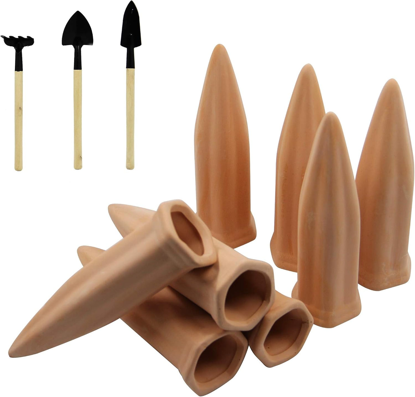 8 dispositivos riego automático terracota para plantas