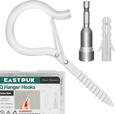 20 Ganchos Q-Hanger Con Hebilla Seguridad Para Colgar Luces