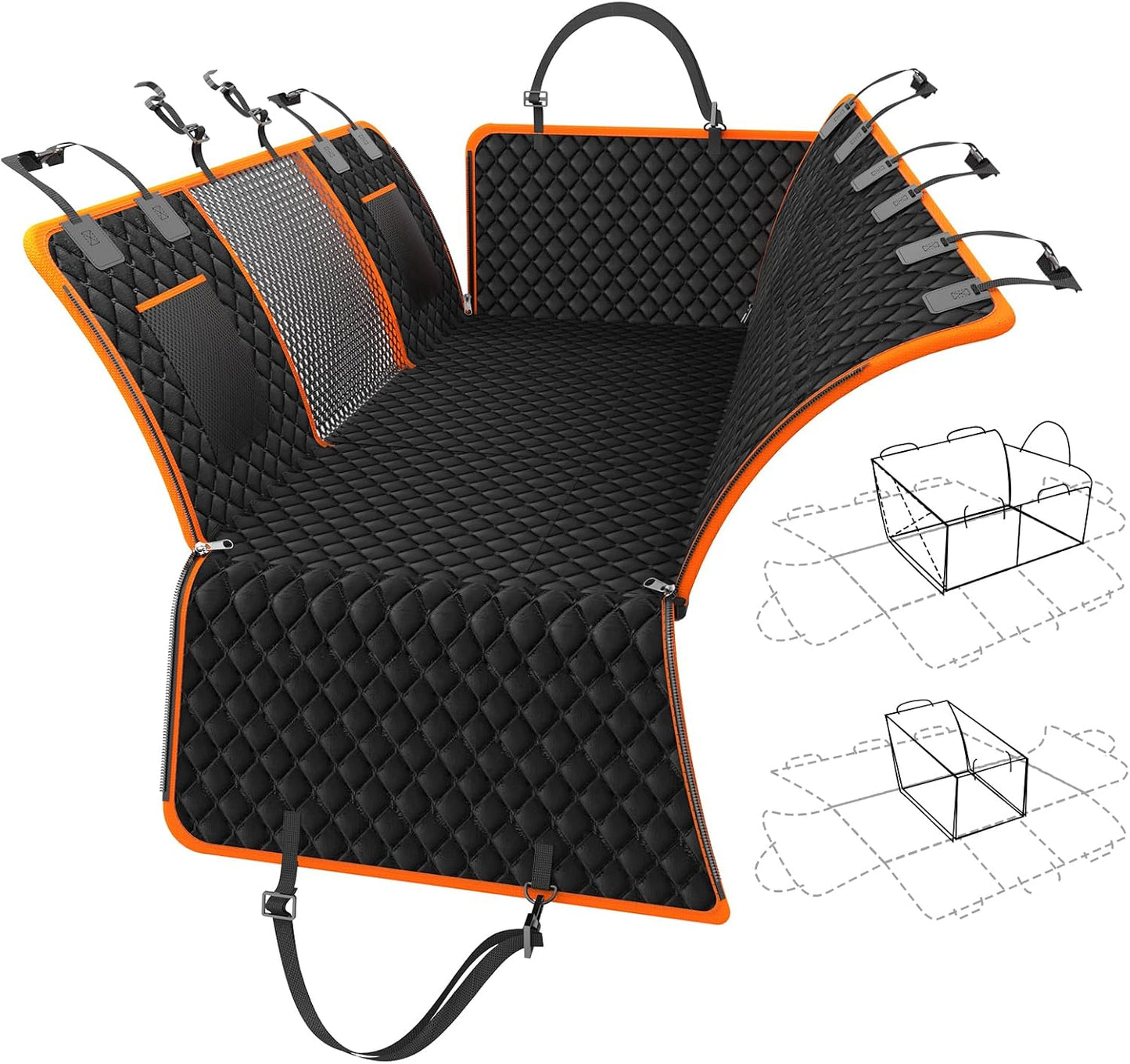 Funda asiento auto 3en1 para perro extensor 400lb impermeable