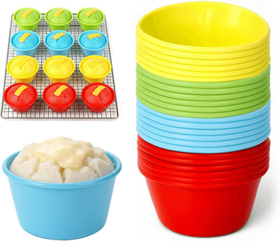 Moldes de silicona reutilizables para kutsinta, magdalenas y cupcakes 2.3 pulgadas sin BPA