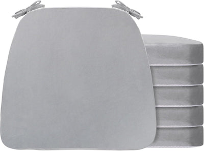 Cojines forma D silla comedor con lazo funda extraible 2pulg