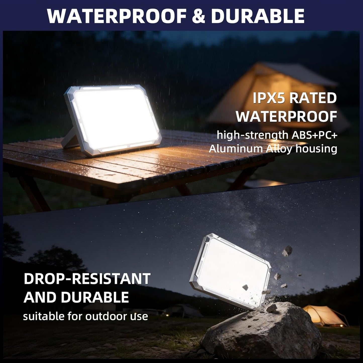 Linterna LED camping recargable 5000lúmenes IPX5
