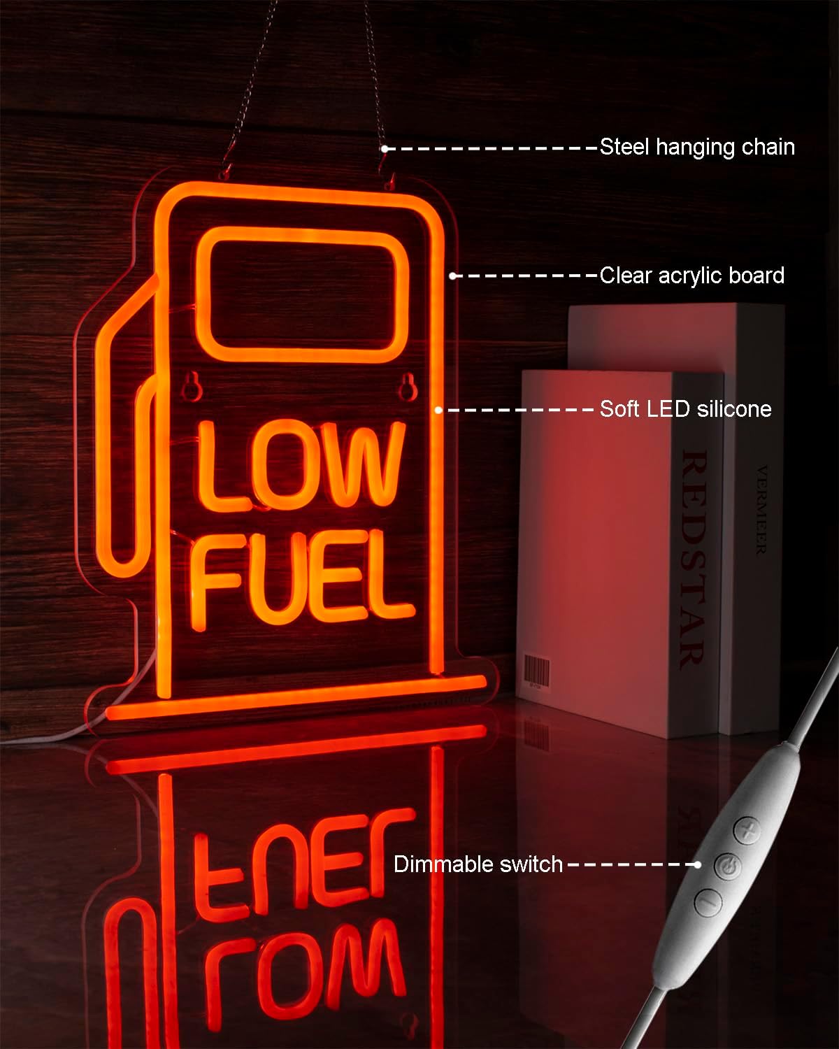 Letrero neón LED regulable USB para garaje o bar