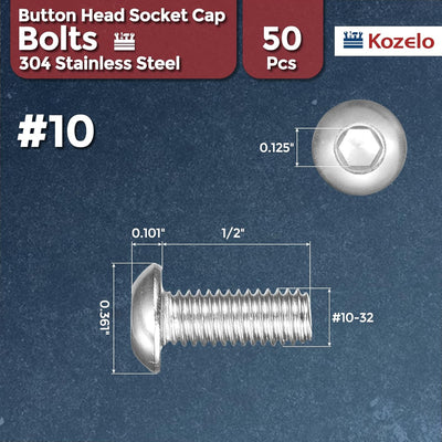 50 cabezas botón acero inox 18-8 para cocina baño muebles
