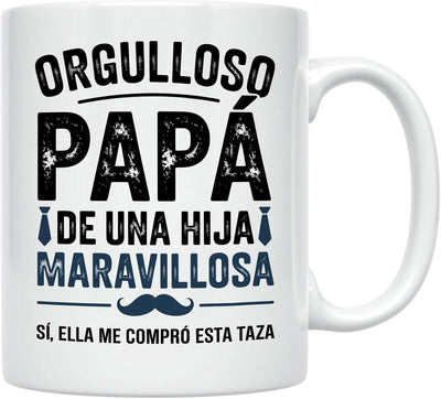 Taza para papá Casitika 11 oz regalo de hija para día del padre navidad cumpleaños