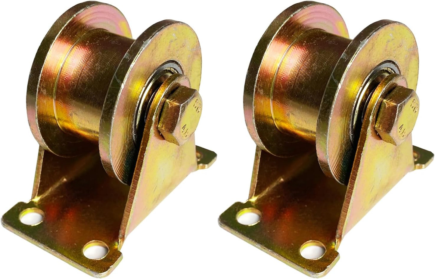 Ruedas polea ranura H 2pulg rigidez 660lb set 2