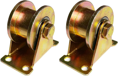 Ruedas polea ranura H 2pulg rigidez 660lb set 2
