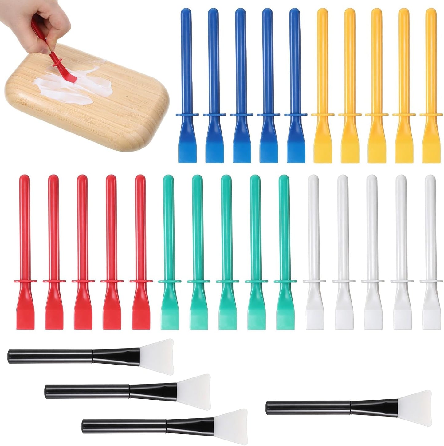 Set 30 Pincel Silicona Pegamento Plástico Carpintería Epoxi