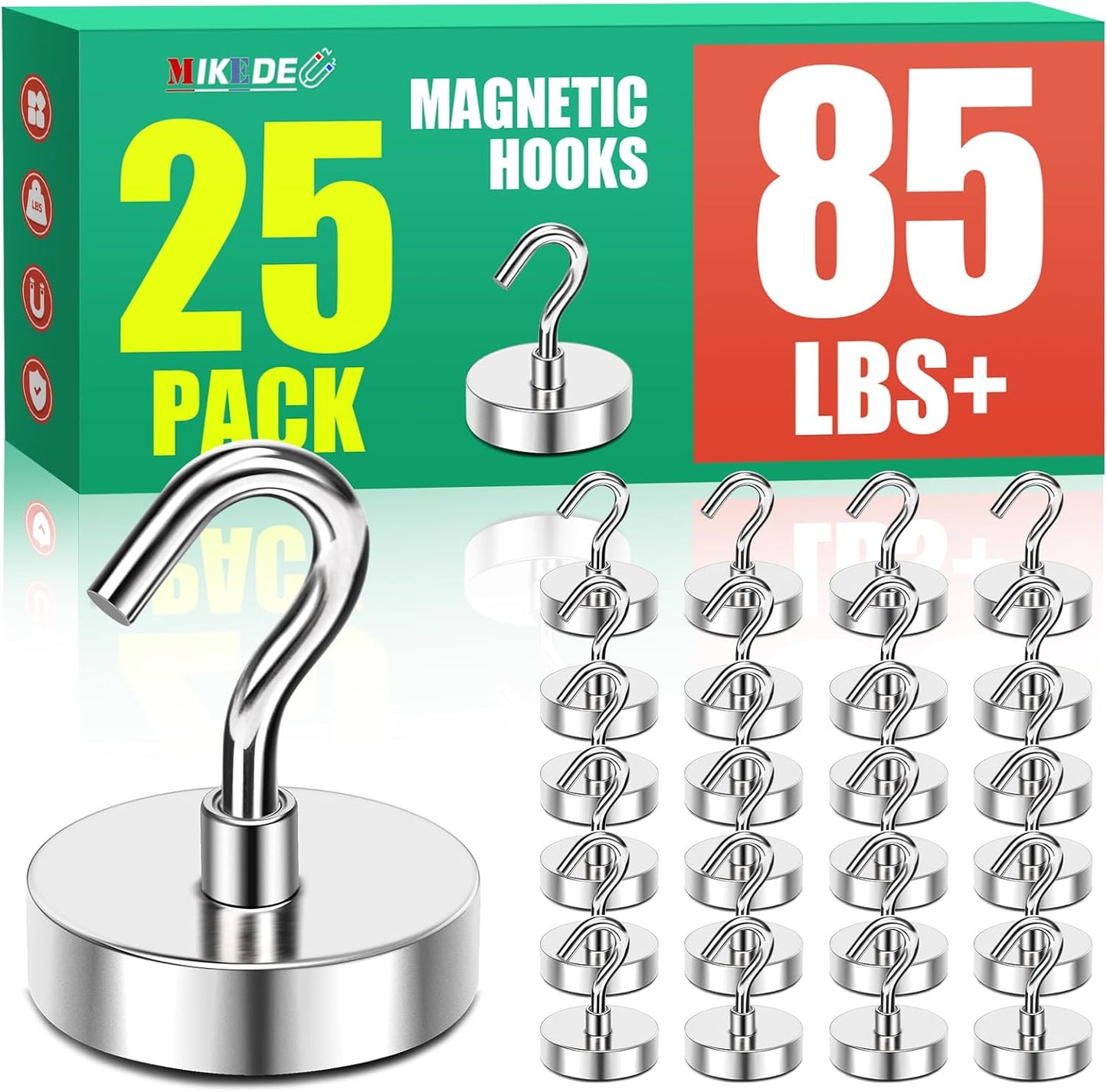 Ganchos magnéticos 85lb imanes tierra cabina crucero