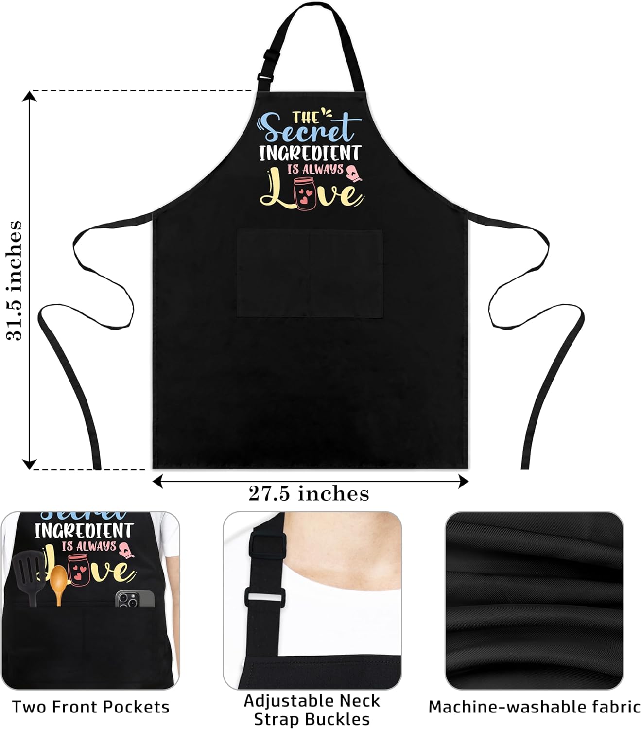 Delantal de cocina divertido para mujer madre esposa chef regalo dia madre cumpleaños navidad