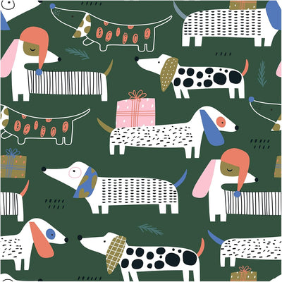 Papel tapiz perro salchicha para niños dormitorio sala juego