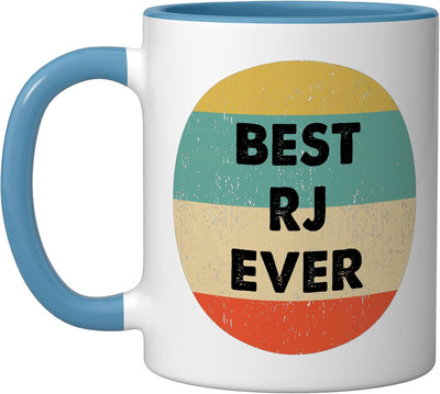 Taza cerámica Rj Name azul/blanco