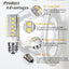 Bombilla LED E12 5W 6000K blanco para secadora