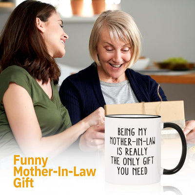 Taza de café para suegra regalo divertido de 11 oz Navidad cumpleaños día de la madre