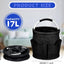 Carrito limpieza 17L con asa plegable negro