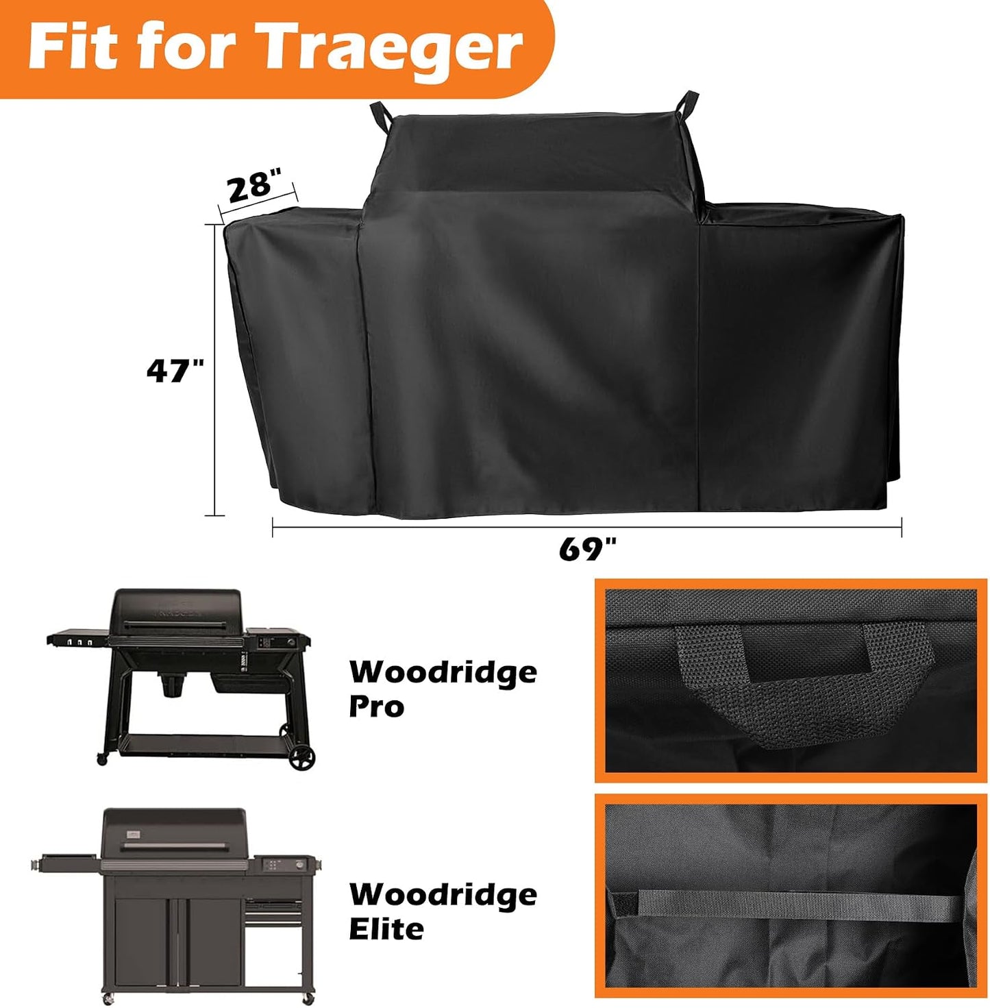 Cubierta parrilla Traeger 600D resistente agua