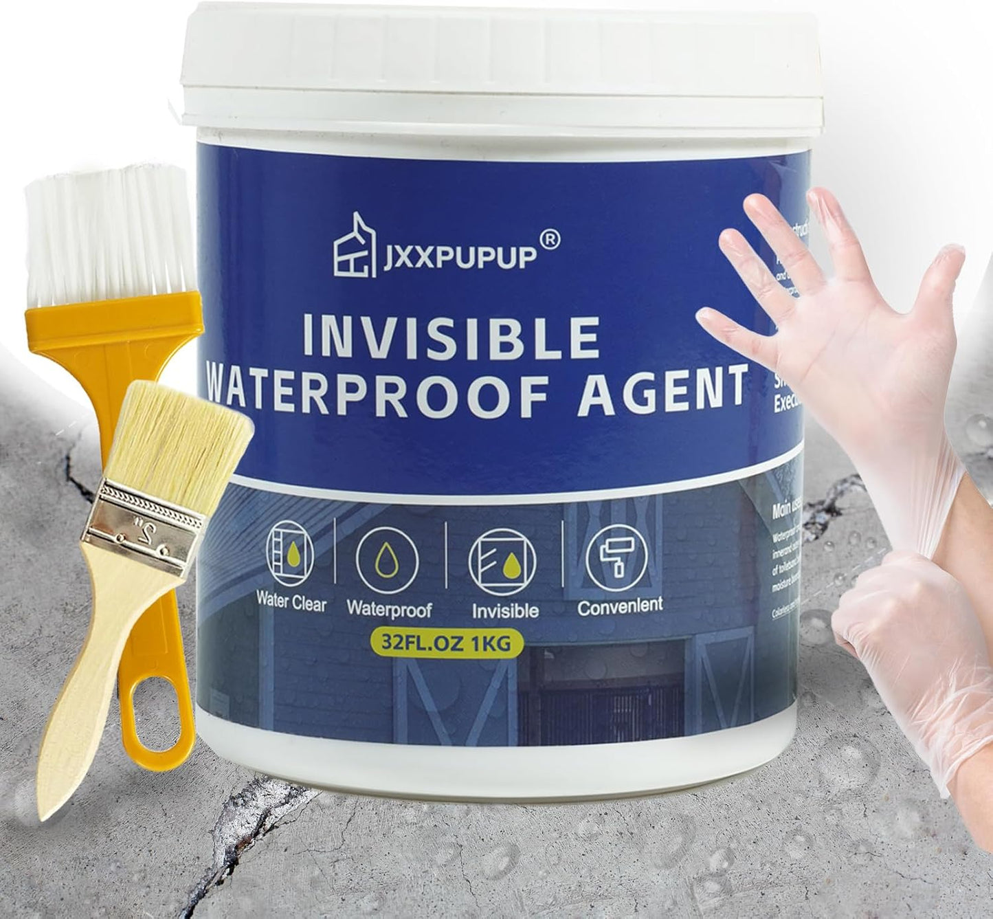Sellador impermeable transparente para techo y paredes 2.2lbs
