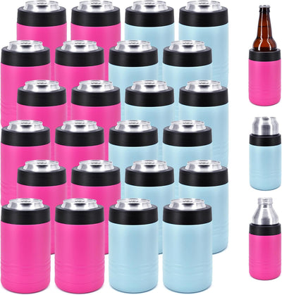 Set 24 Enfriadores Lata 4en1 Acero Inox 12-16oz Baby Shower