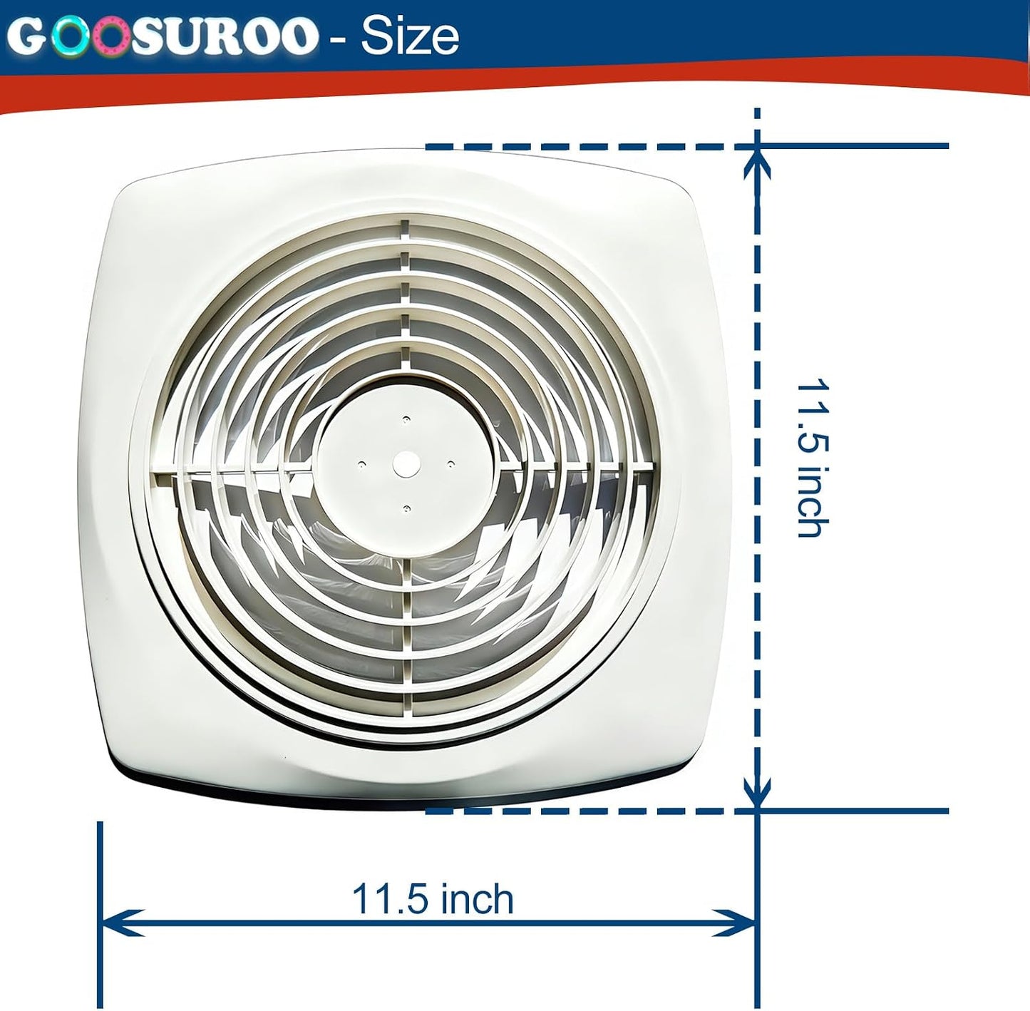 Repuesto ventilador pared rejilla versión sin perforar