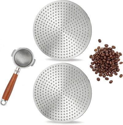 Pack 2 Pantallas Espresso Doble Capa 2.098pulg Acero Inox