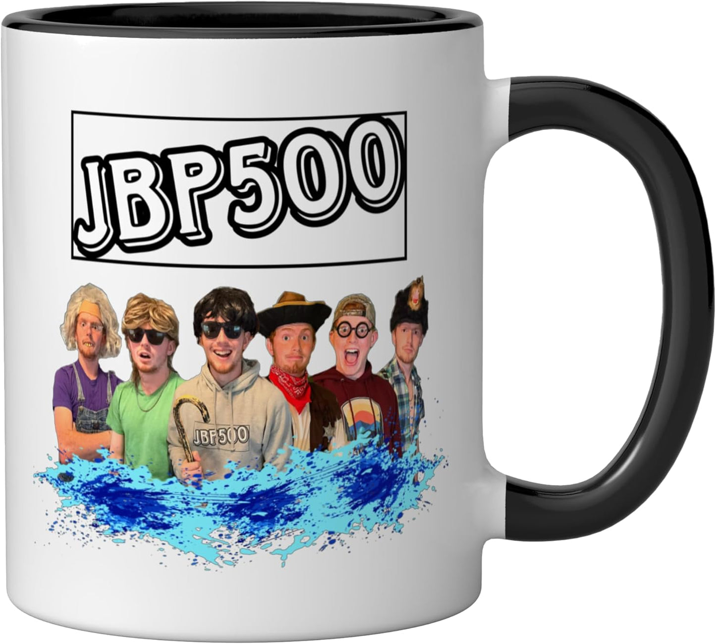 Taza cerámica JBP's Alter Ego Collection Parte 7 Negro/Blanco