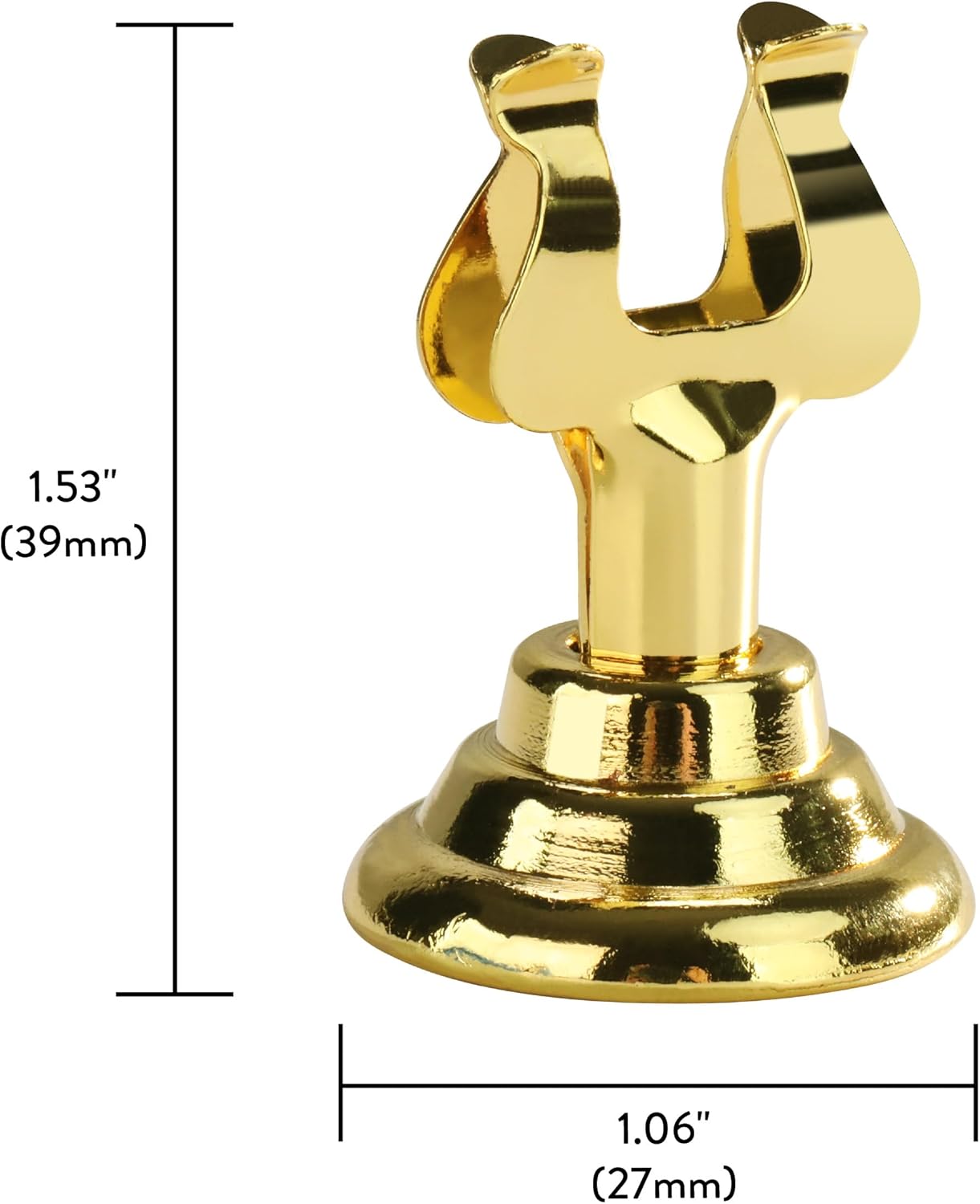 Soporte para número de mesa Triton Harp Clip estilo dorado