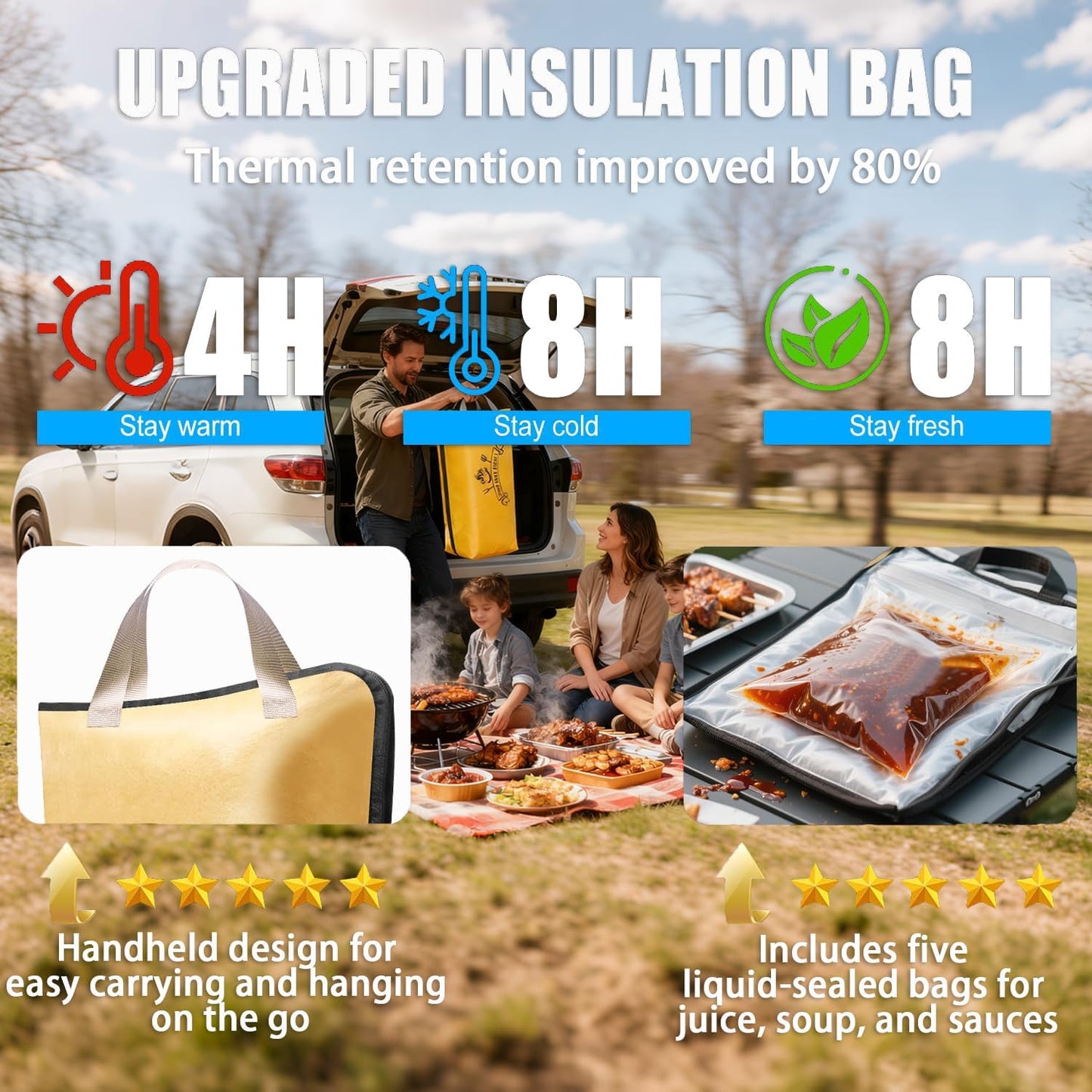 Manta térmica para parrilla reutilizable impermeable