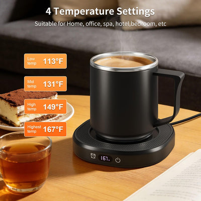 Juego calentador taza café té con leche escritorio 4 temp