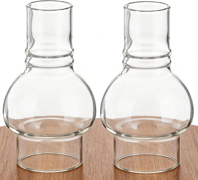 Lámpara aceite chimenea globo vidrio transparente