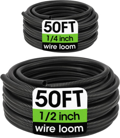 Fundas cable negro 1/4-1/2pulg x50pies