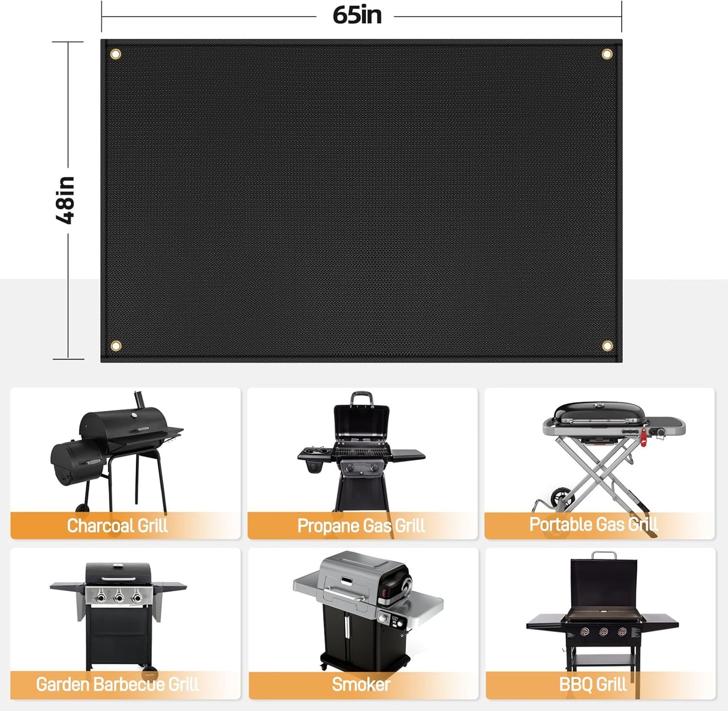 Alfombrillas parrilla Blackstone 28-36pulg ignífugo terraza