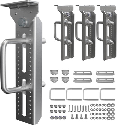 Soportes literas remolque barco 10pulg acero galv 4 Pzas