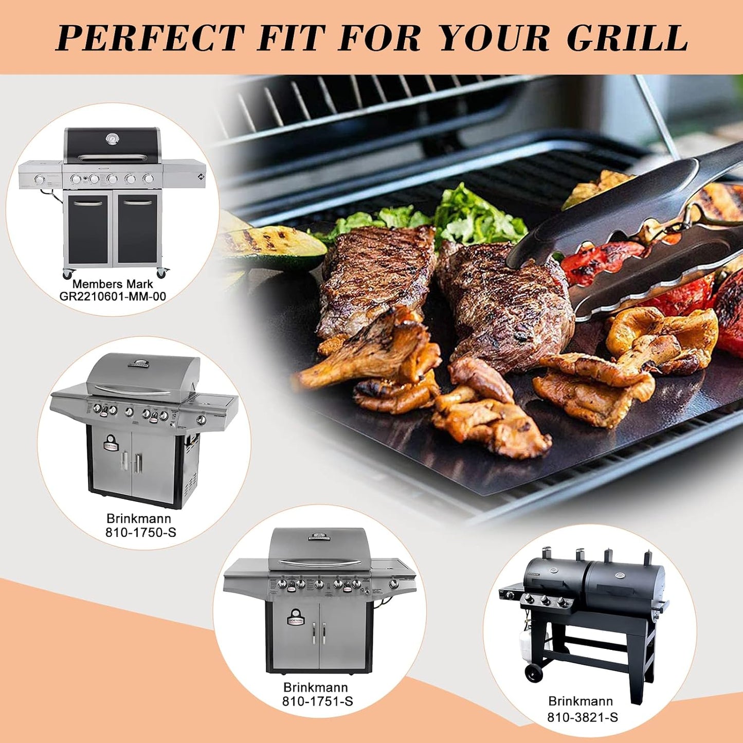 Repuesto placas térmicas parrilla Brinkmann set 5