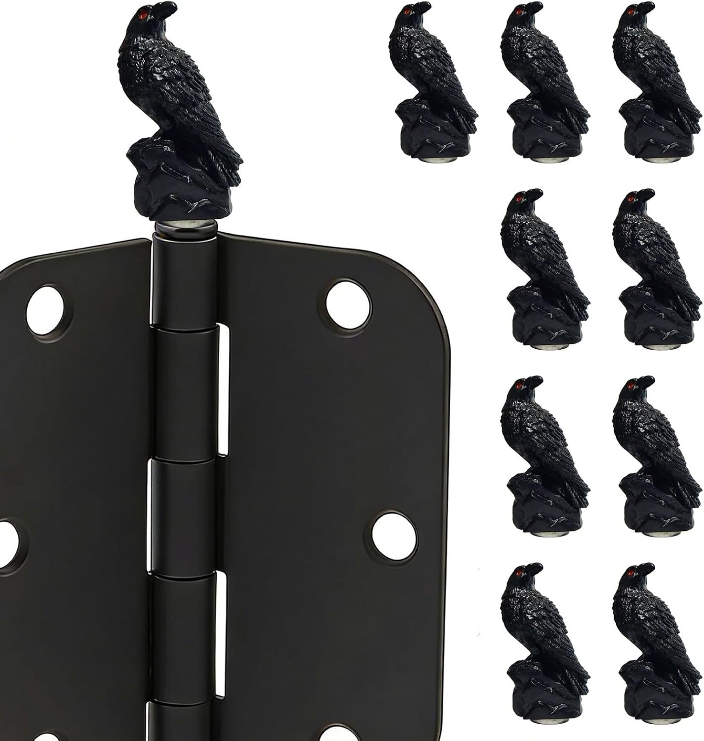 Cubierta magnética para bisagra Black Raven paquete de 10 cubiertas de resina gótica