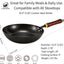 Sartén Wok Acero Carbono 11pulg Antiadherente Multiuso