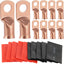 10 Terminales Batería AWG-3/8 Anillo Resistentes