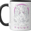 Taza Cerámica Estilo Gothic Horror Negro/Blanco