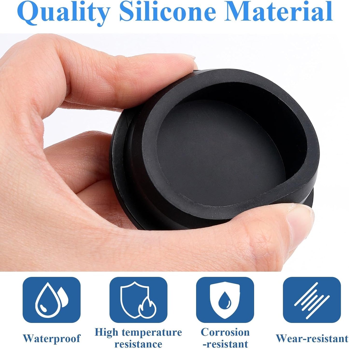 10 Tapones Silicona 2pulg Forma T Impermeables