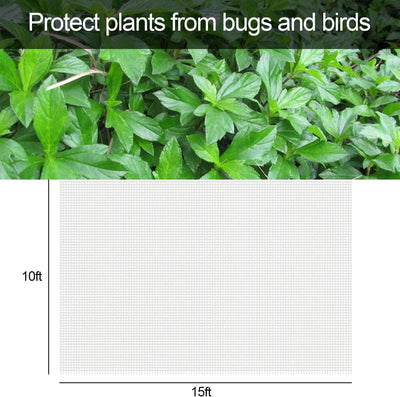 Malla barrera insectos 10x15ft para proteger plantas jardín
