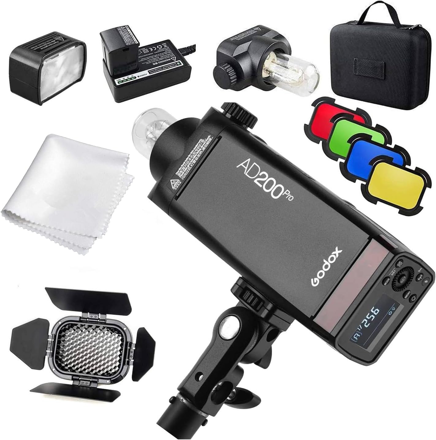 Flash estroboscópico AD200Pro 200W 2.4G 500 destellos