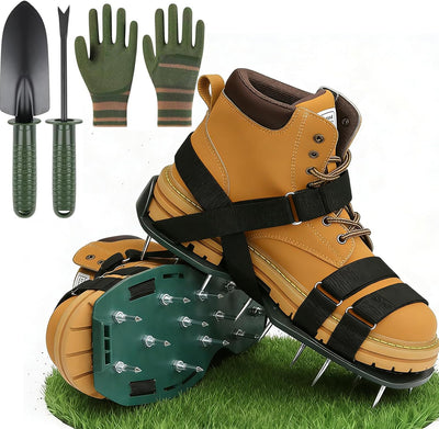 Zapatos aireadores césped con pala guantes 2.2pulg