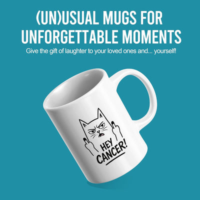 Vasos de cerámica blancos para sobrevivientes de cáncer regalo inspirador