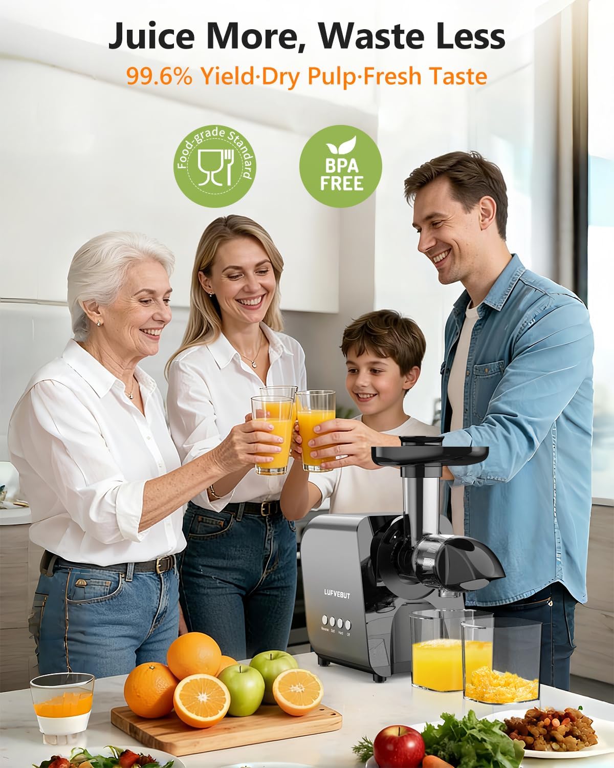 Extractor Jugos Exprimidor Frutas Verduras Motor 250W