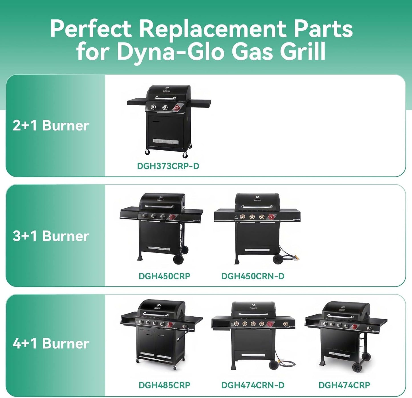 Repuesto placa calor parrilla Dyna-Glo 5 quemadores