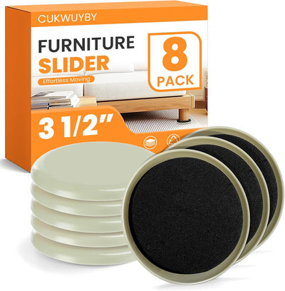 Deslizadores muebles 8 pzas resistentes para alfombras