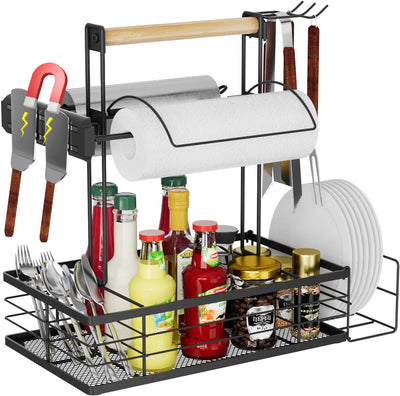 Organizador parrilla con soportes magnéticos herramientas