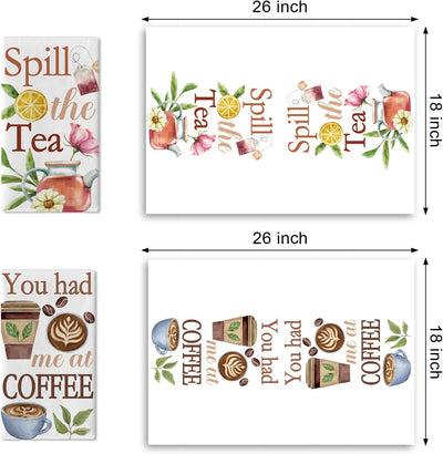 Toalla cocina You Had Me at Coffee para secar bebidas y hornear