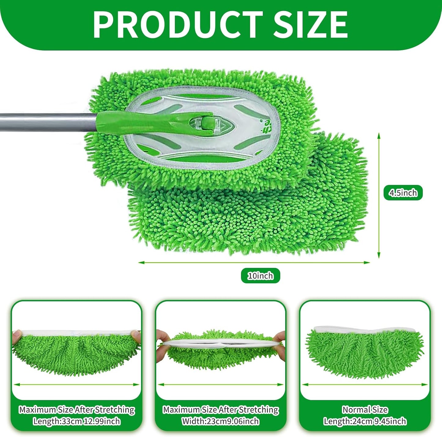 Almohadillas microfibra reutilizables comp 4 pzas verde